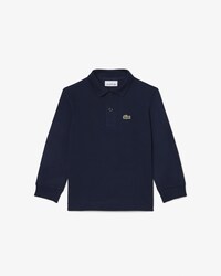Polo a maniche lunghe in petit piqu&eacute;