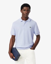 Polo in maglia boucl&eacute; classic fit