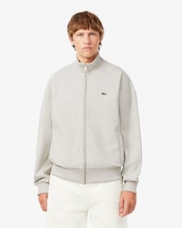 Felpa con zip e bordo