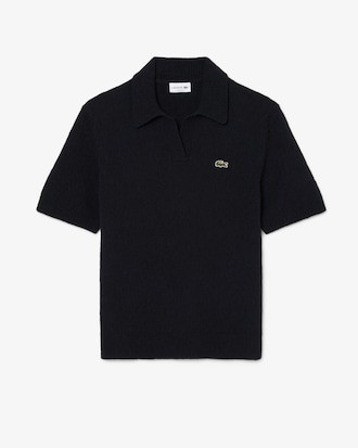 Polo in maglia boucl&eacute; classic fit