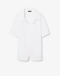 Tuta con collo a polo in popeline Runway