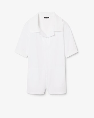 Tuta con collo a polo in popeline Runway