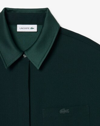 Camicia oversize con dettagli in raso