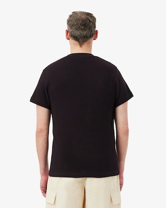 T-shirt in cotone e pizzo