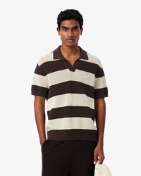 Maglione da golf con collo a polo a maniche corte