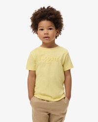 T-shirt in cotone testurizzato Lacoste