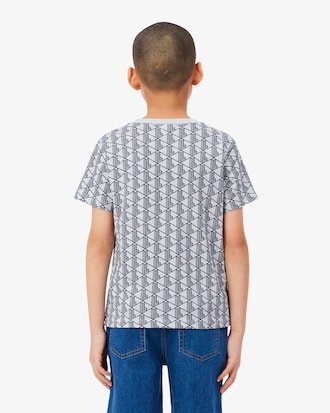 T-shirt in cotone con monogramma