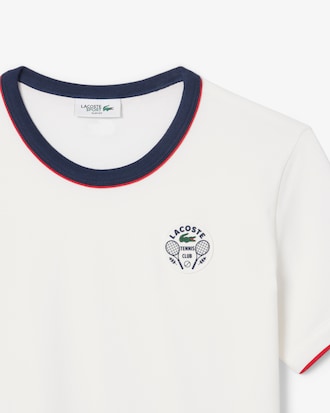 T-shirt da tennis Ultra Dry con badge Heritage