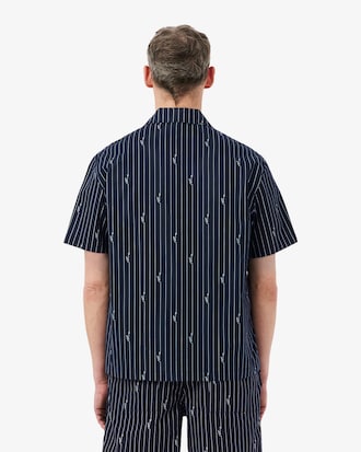 Camicia in twill stampata relaxed fit