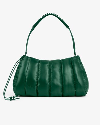 Borsa in nylon imbottita lucida Runway