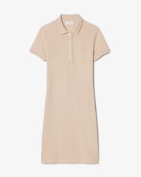 Vestito polo slim fit in mini piqu&eacute; stretch