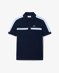 Polo in petit piqu&eacute; colorblock