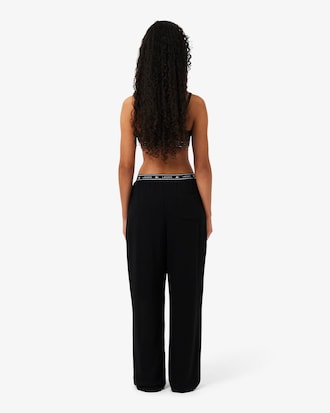 Pantaloni homewear in morbido tessuto felpato