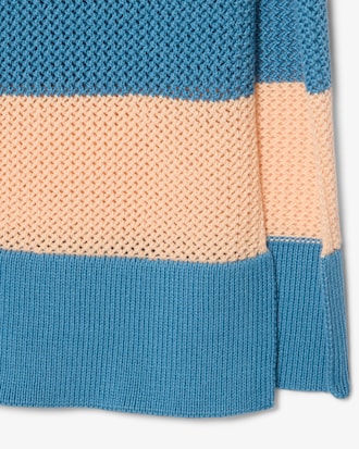 Abito polo in cotone a righe