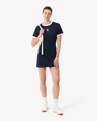 Vestito-maglietta in cotone con stemma