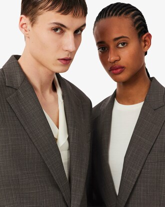 Blazer pesante in pura lana Runway