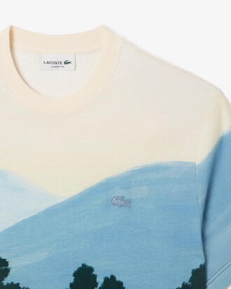 T-shirt in jersey stampata