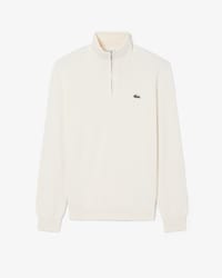 Pullover in cotone a collo alto con zip