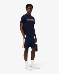 Shorts da tennis leggeri con righe colorblock