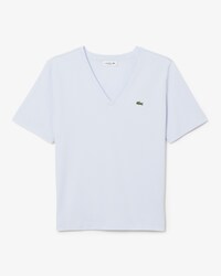 T-shirt con scollo a V in morbido cotone relaxed fit