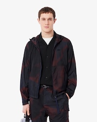 Giacca in nylon ripstop con stampa ombré