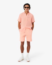 Shorts in tessuto felpato regular fit