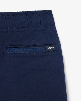 Shorts chino in twill di cotone elasticizzato