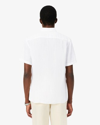 Camicia di lino a maniche corte