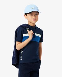 Polo in piqu&eacute; color block