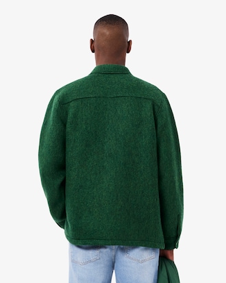 Overshirt in feltro misto lana