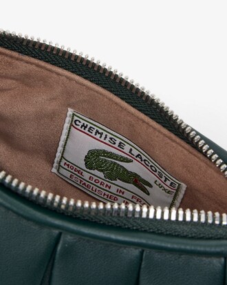 Borsa in pelle a righe Mini Lenglen Runway