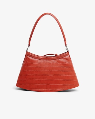 Borsa piccola in pelle effetto coccodrillo H Lenglen Runway