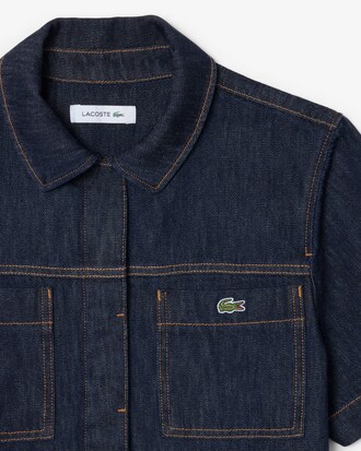 Vestito in denim a maniche corte