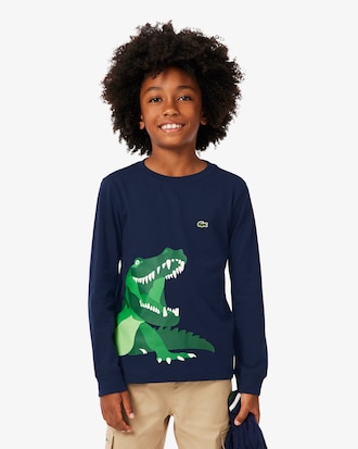 T-shirt in cotone a maniche lunghe