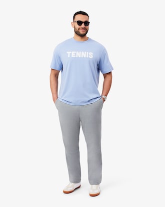 Pantaloni chino regular fit in flanella di lana