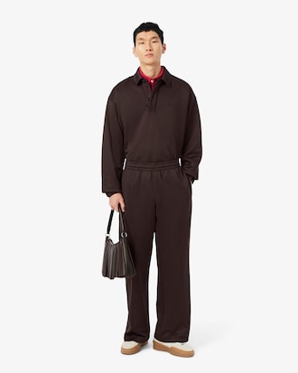 Joggers in tessuto felpato loose fit