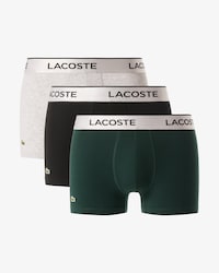 Confezione di 3 boxer corti con fascia in vita argentata