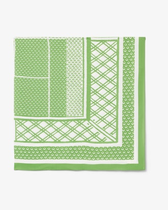 Sciarpa jacquard con stampa tennis