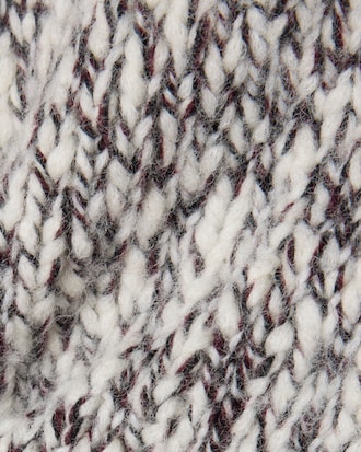 Maglione con zip in maglia di lana mercerizzata