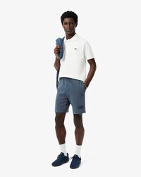 Shorts in cotone felpato effetto lavato