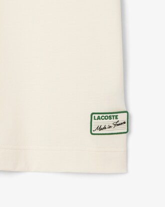 T-shirt con collo a righe Made in France