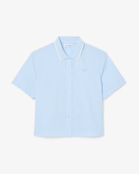 Camicia oversize effetto petit piqu&eacute;