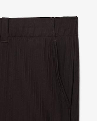 Pantaloni completo in cotone a righe straight fit