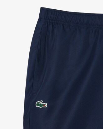 Shorts da tennis in taffet&agrave; a rombi con stampa