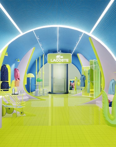 First Floor Lacoste Summer virtual store