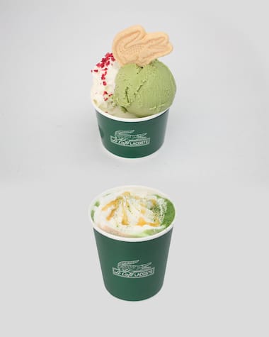 Lacoste café ice creams in Lacoste Harajuku store, Tokyo