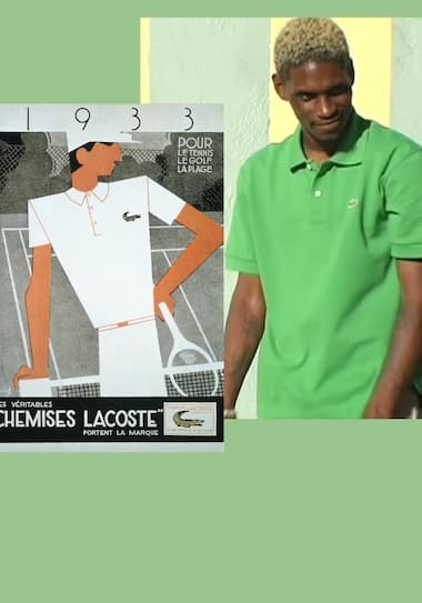 Werbung Lacoste 1933 erstes Poloshirt