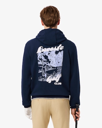Golf-Hoodie aus Fleece mit Print