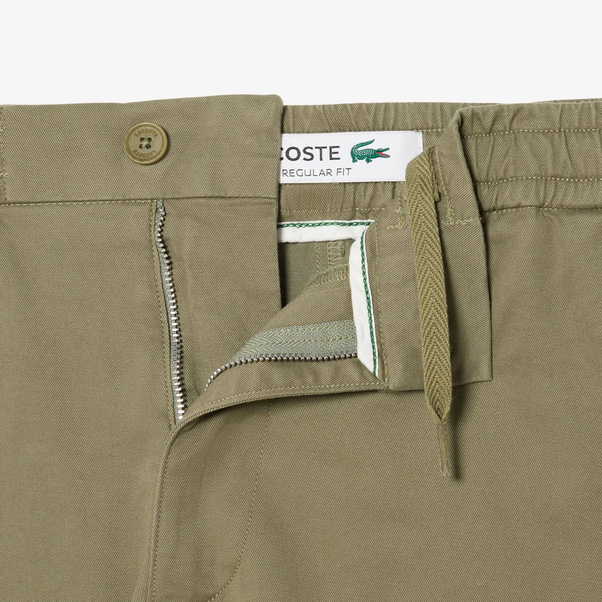 Thumbnail - Lacoste Regular Fit-Shorts aus Stretch-Baumwolle - Khaki Grün Size L
