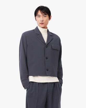 Runway verk&uuml;rzte, figurbetonte Jacquard-Jacke
